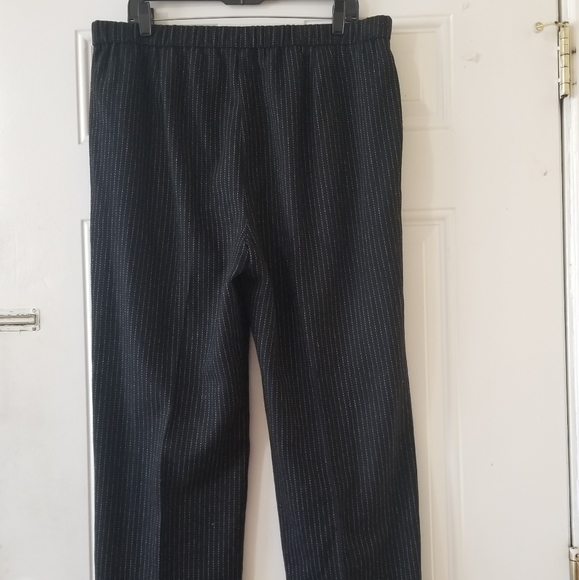Eileen Fisher Reclaimed Wool Striped Slouchy Pant - Picture 5 of 14